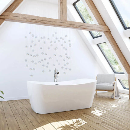 Maax Villi 6532 Acrylic Skirted Freestanding Center Drain Bathtub - Plumbing Market