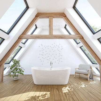 Maax Villi 6532 Acrylic Skirted Freestanding Center Drain Bathtub - Plumbing Market