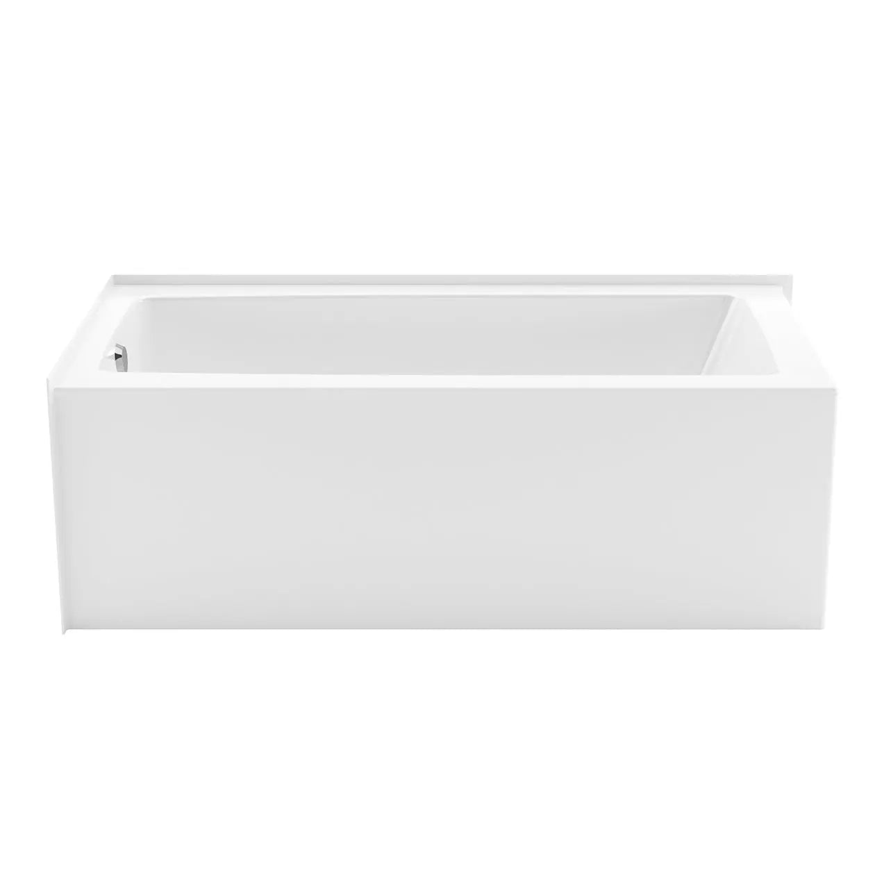 Mackenzie Corner 6032 AFR AcrylX Corner Left-Hand Drain Bathtub in White - Plumbing Market