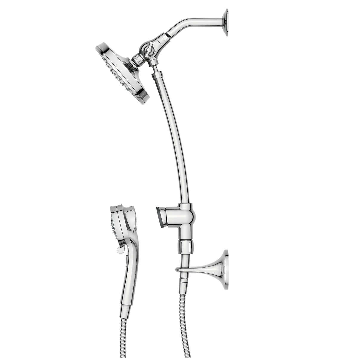 Moen Engage Six-Function 6-1/2" Diameter Spray Head Standard with Handshower 28501 in Chrome (28501) - view 5