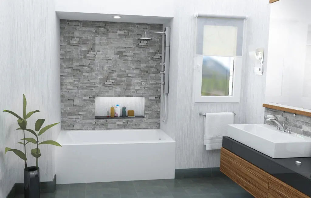 Mirolin  ADORA SKIRTED BATH  - Right Hand Drain  BO62R0001