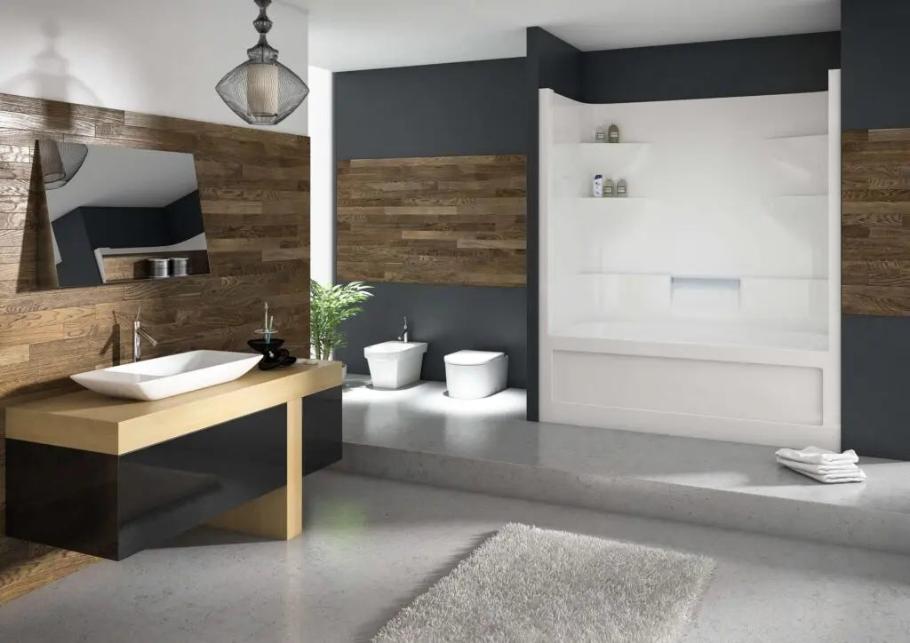 Mirolin  Belaire™ One Piece Tub Shower - Right Drain  BA5R1