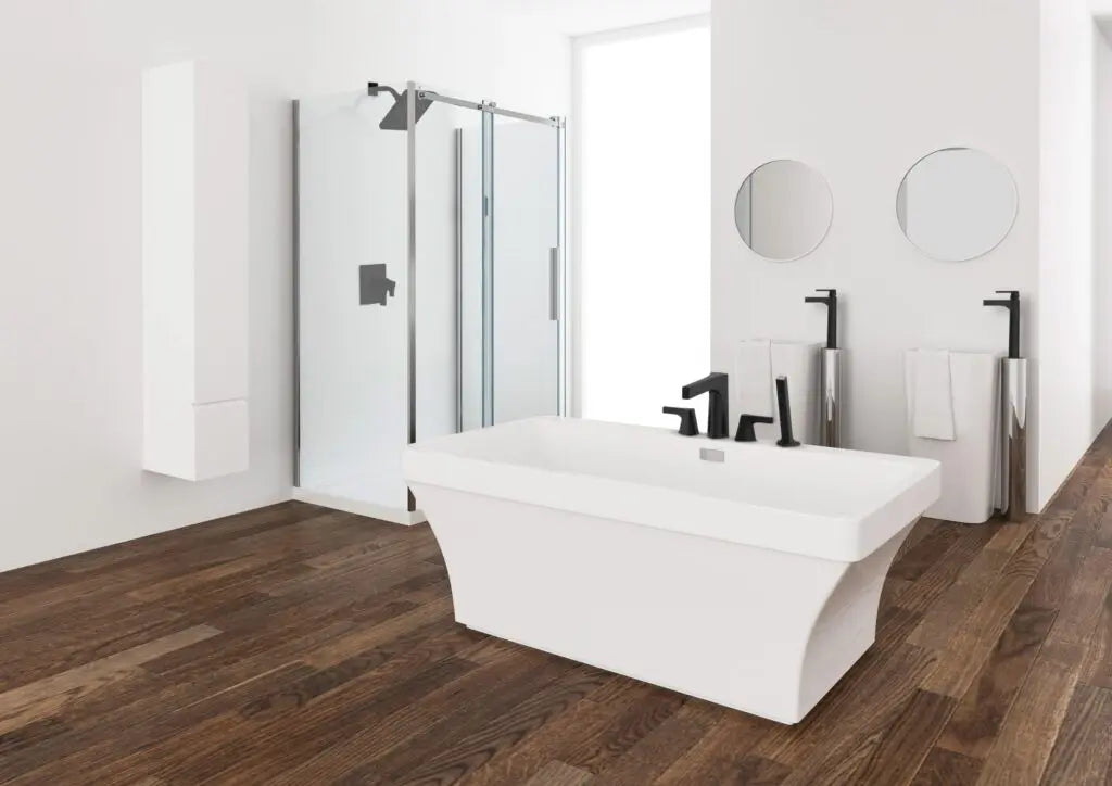 Mirolin  Cruz™ Freestanding Bath 60″  Chrome Drain  CF2005