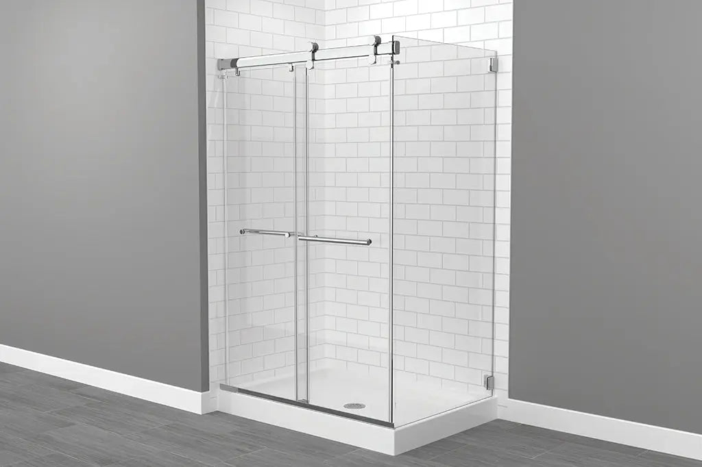 Mirolin  EXPLORIA HYBRID RETURN PANEL FOR 36"BASE - 74" - 8MM - PC  HYRP36PPC