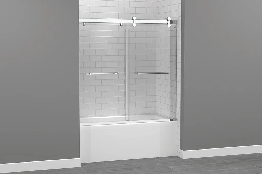 Mirolin  EXPLORIA HYBRID SLIDING BATHTUB DOOR 51"-56"-56" - 8MM - PC  HYT55PPC
