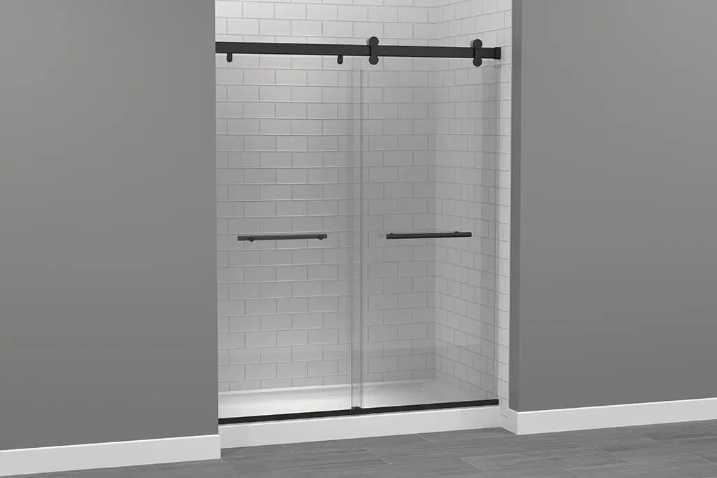 Mirolin  EXPLORIA HYBRID SLIDING SHOWER DOOR 52"-56"-73" - 8MM - MB   HYS56PBL