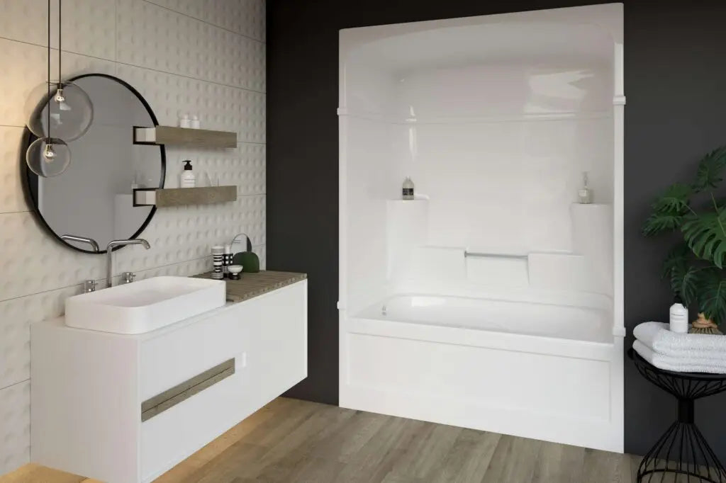 Mirolin  Empire™ Multi-Piece Tub Shower – Left Drain KD53L