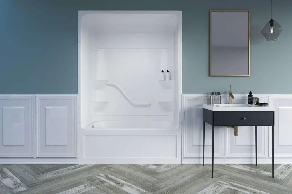 Mirolin  Parker™ 20 One Piece Tub Shower – Left Drain PT520L