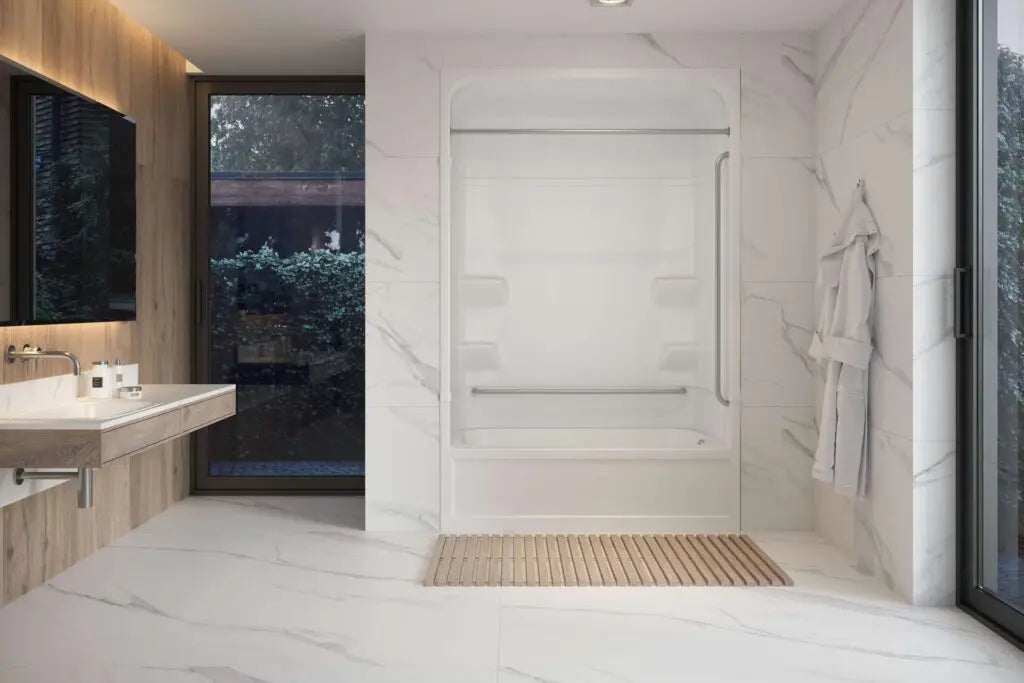 Mirolin  Riverdale™ Accessible Tub Shower – Right Drain RBF516R1