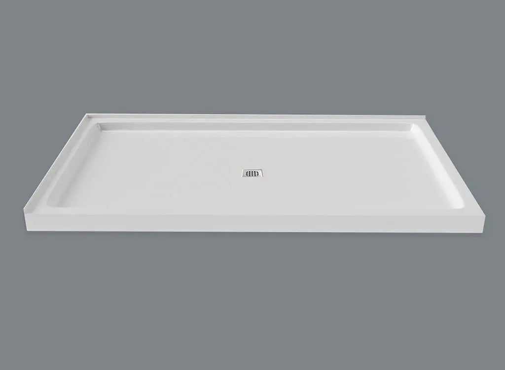Mirolin  Strada Corner Shower Base with Left Flange SQD6036LD1