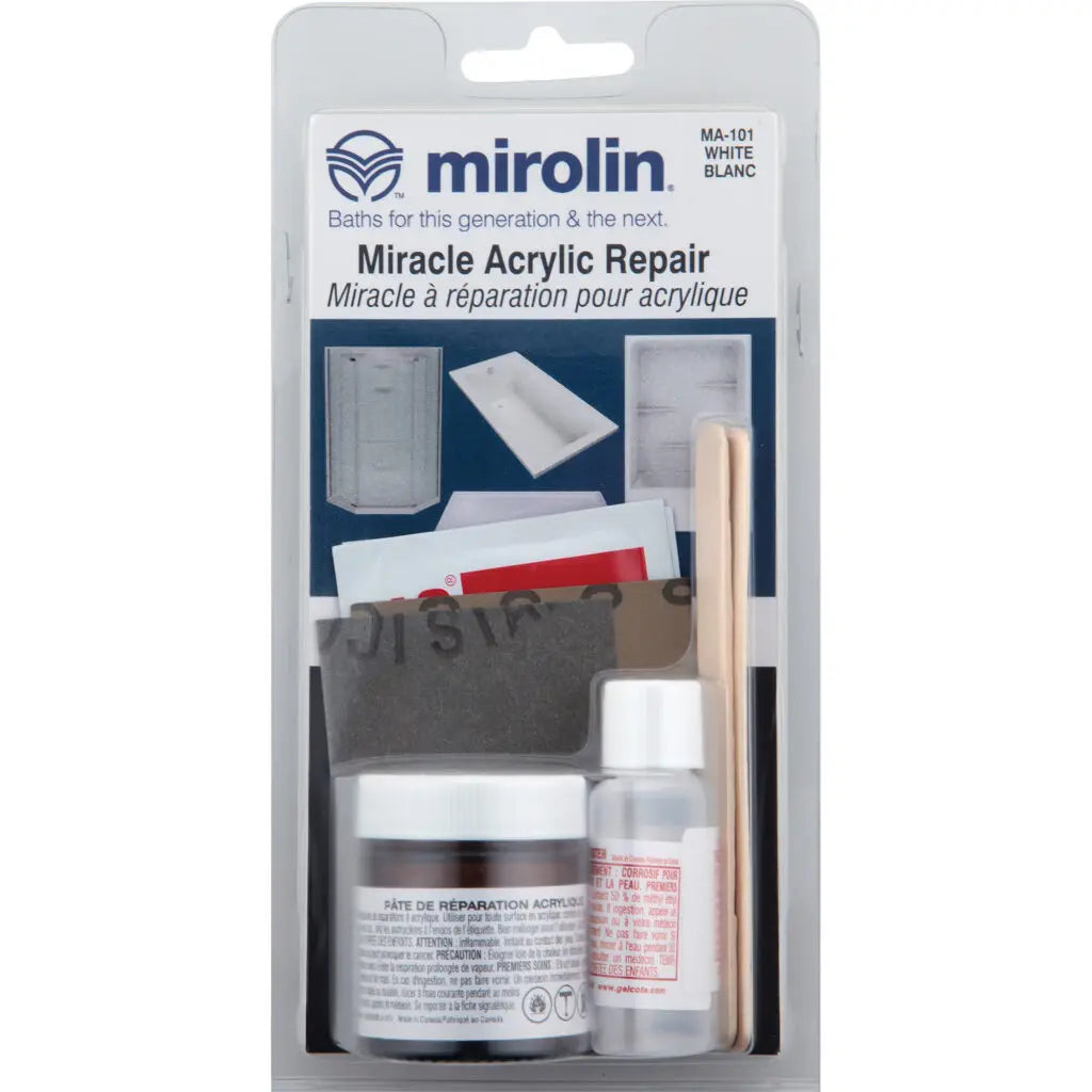 Mirolin  WHITE MIRACLE ACRYLIC REPAIR KIT MAR1