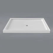 Mirolin  WHITE STRADA 48" SQD BASE LH & BACK FLANGE SQD4836LD1
