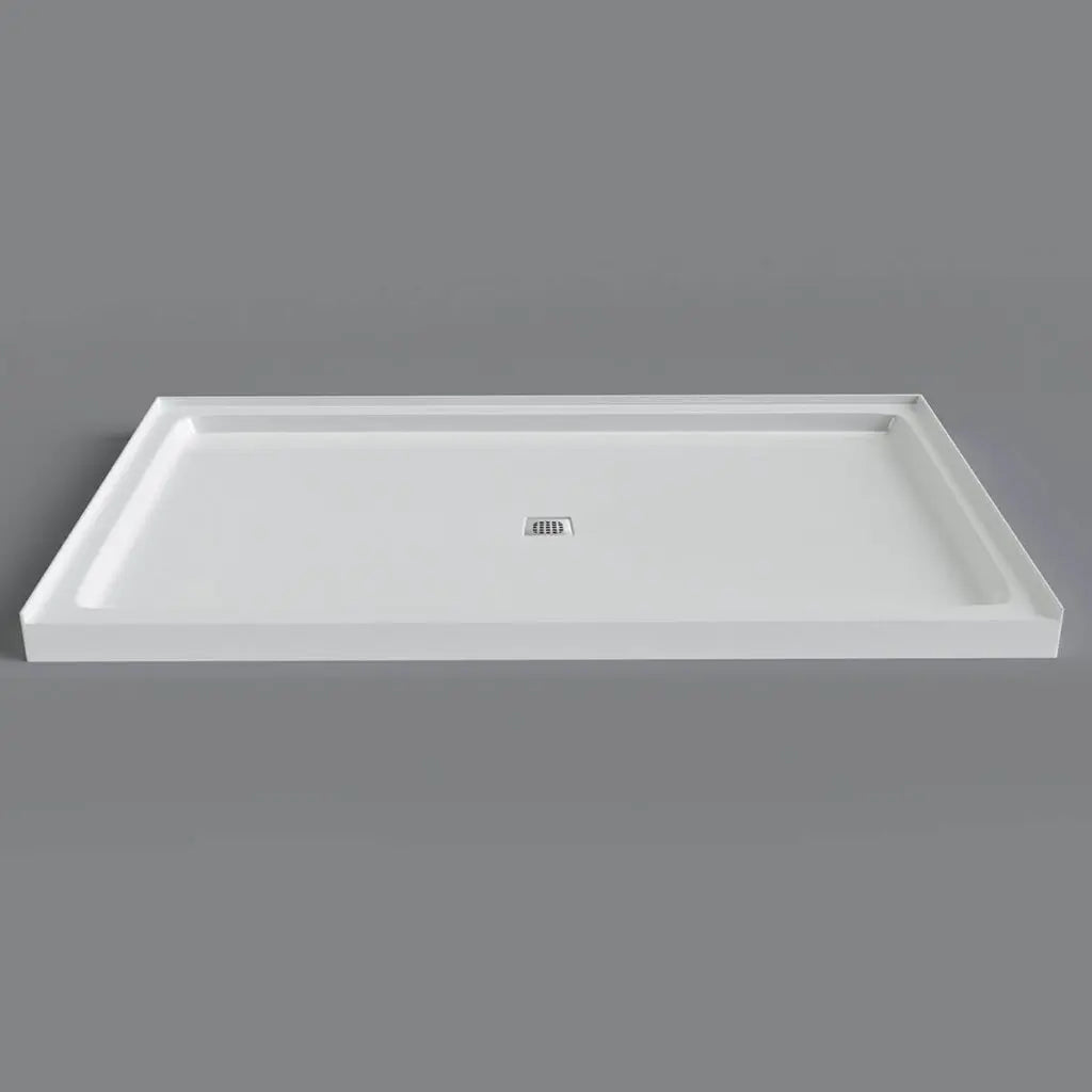 Mirolin  WHITE STRADA 60" SQD ALCOVE BASE  SQD6036A1
