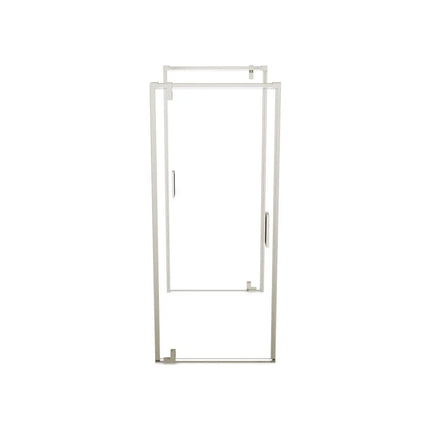 ModulR 2 32 x 78 in. 8mm Pivot Shower Door for Tunnel Installation with Clear glass in Brushed Nickel - Plumbing Market