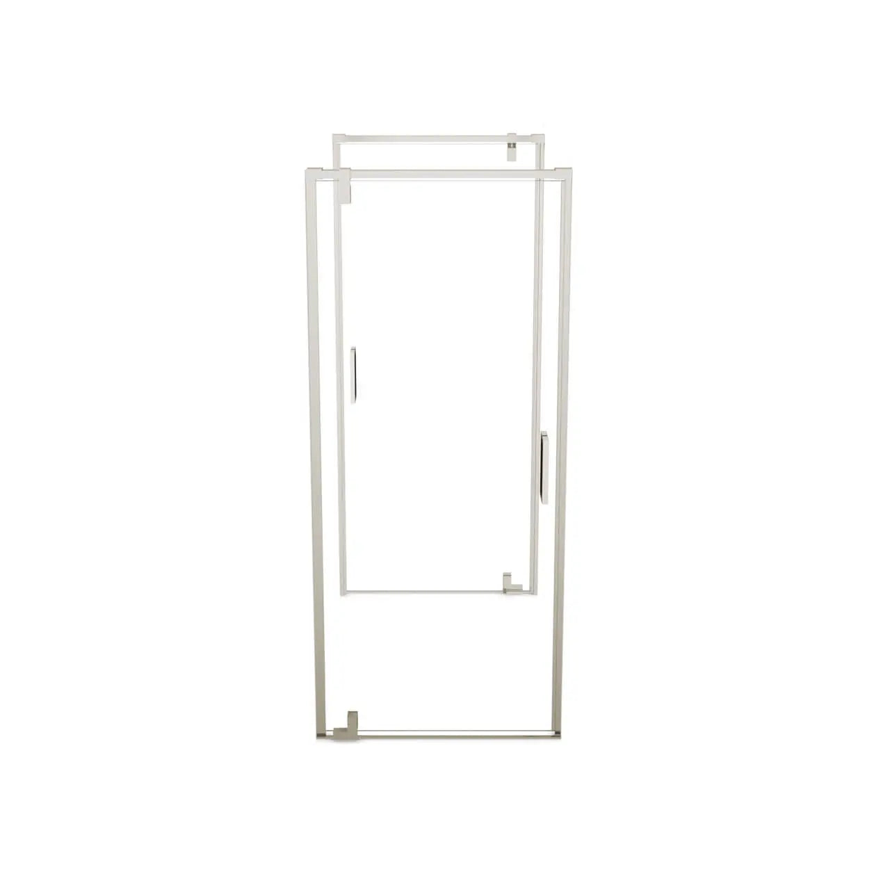 ModulR 2 36 x 78 in. 8mm Pivot Shower Door for Tunnel Installation with Clear glass in Brushed Nickel - Plumbing Market