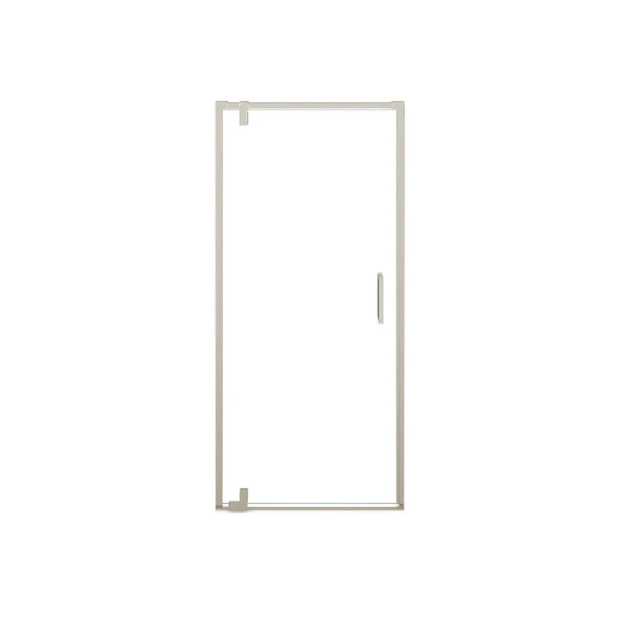 ModulR 36 x 78 in. 8 mm Pivot Shower Door for Alcove Installation with Clear glass in Brushed Nickel - Plumbing Market