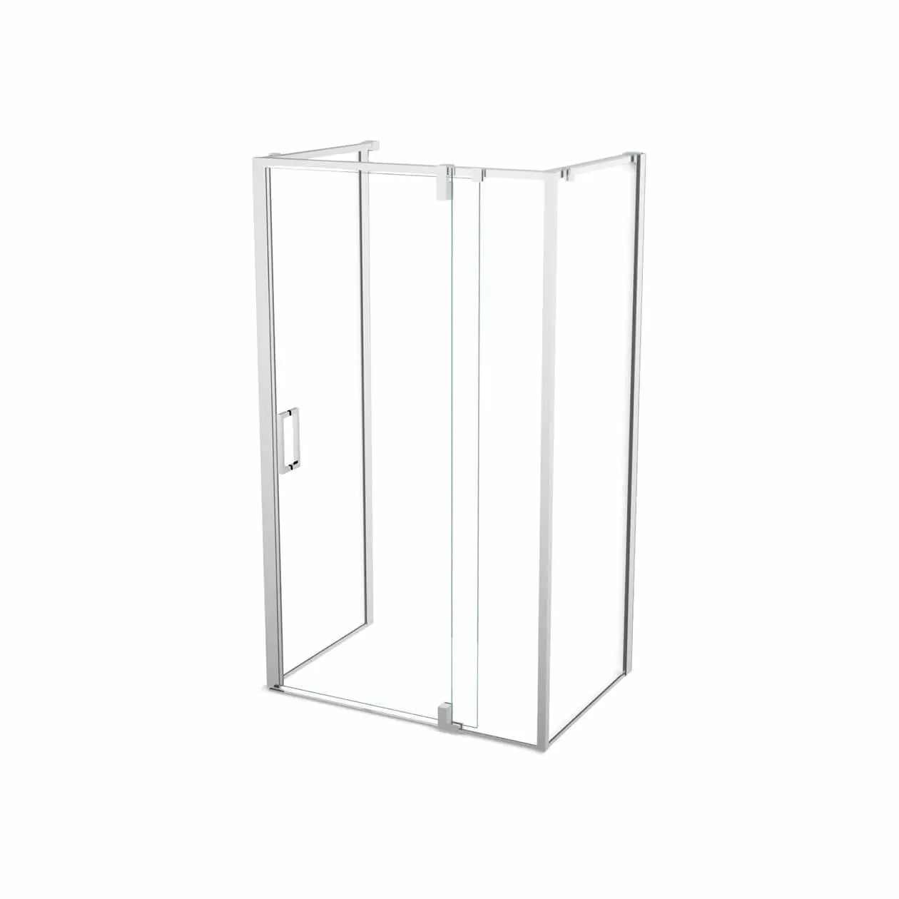 ModulR 48 x 36 x 78 in. 8mm Pivot Shower Door for Wall-mount Installation with Clear glass in Chrome - Plumbing Market