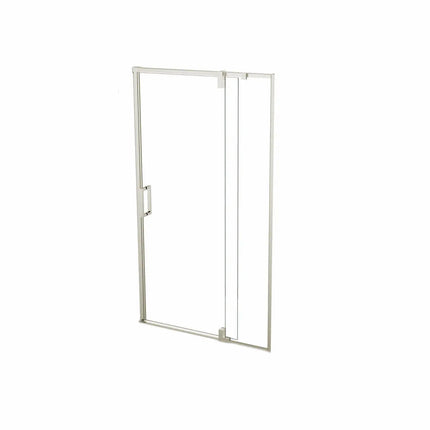 ModulR 48 x 78 in. 8 mm Pivot Shower Door for Alcove Installation with Clear glass in Brushed Nickel - Plumbing Market