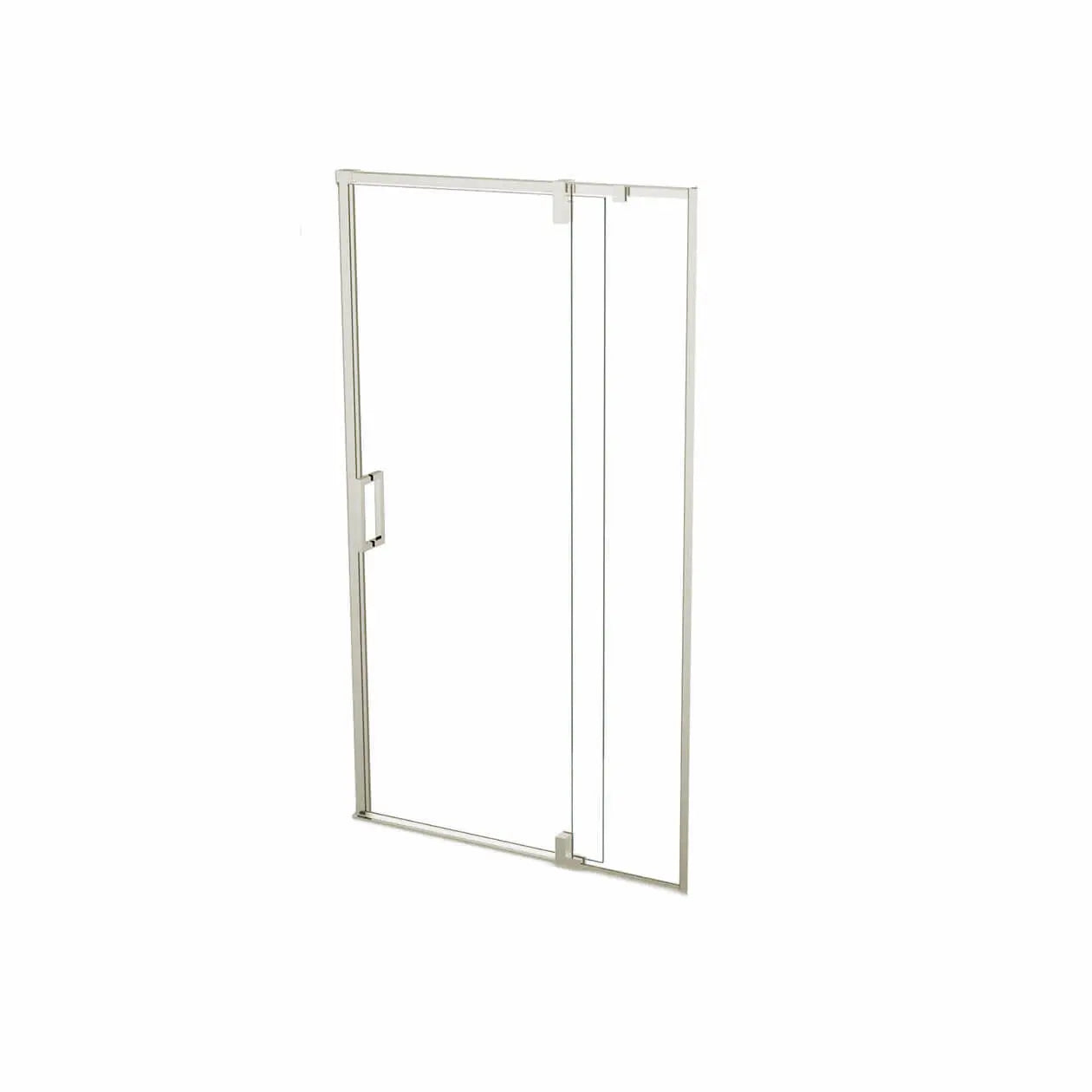 ModulR 48 x 78 in. 8 mm Pivot Shower Door for Alcove Installation with Clear glass in Brushed Nickel - Plumbing Market