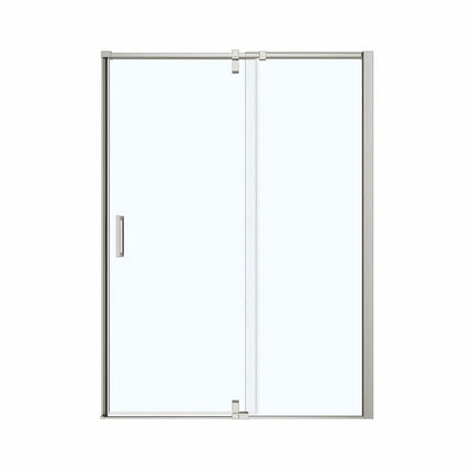 ModulR 60 x 78 in. 8 mm Pivot Shower Door for Alcove Installation with Clear glass in Brushed Nickel - Plumbing Market