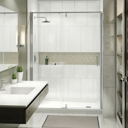 ModulR 60 x 78 in. 8 mm Pivot Shower Door for Alcove Installation with Clear glass in Chrome - Plumbing Market