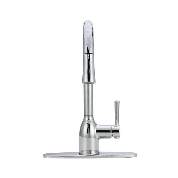 Moen Adler Single Handle High Arc Pull Down Kitchen Faucet in Chrome - Plumbing Market