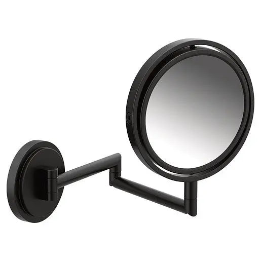Moen Arris Matte Black 5X Magnifying Mirror  YB0892BL - Plumbing Market