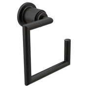 Moen Arris Matte Black Towel Ring  YB0886BL - Plumbing Market