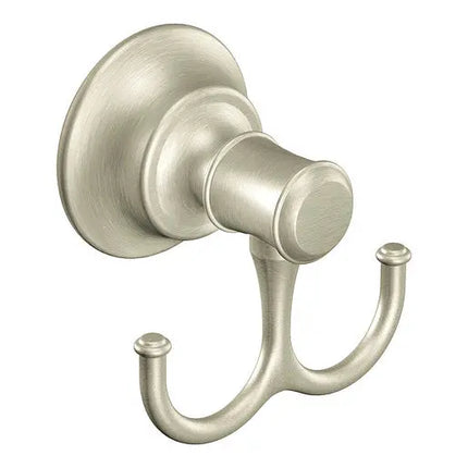 Moen Ashville Brushed Nickel Double Robe Hook  DN7903BN - Plumbing Market