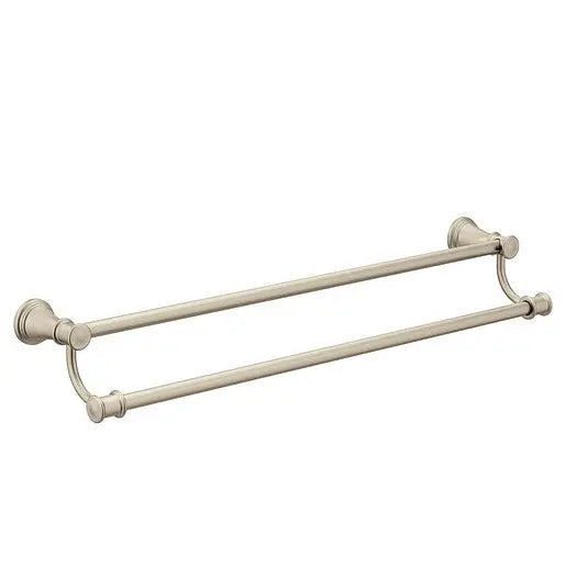 Moen Belfield Brushed Nickel 24" Double Towel Bar  YB6422BN - Plumbing Market