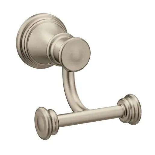 Moen Belfield Brushed Nickel Double Robe Hook  YB6403BN - Plumbing Market