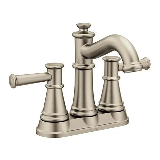 Moen Belfield Brushed Nickel Two-Handle High Arc Bathroom Faucet  6401BN - Plumbing Market