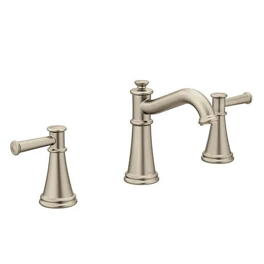 Moen Belfield Brushed Nickel Two-Handle High Arc Bathroom Faucet  T6405BN - Plumbing Market
