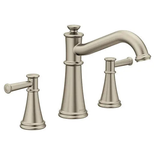 Moen Belfield Brushed Nickel Two-Handle Non-Diverter Roman Tub Faucet  T9023BN - Plumbing Market