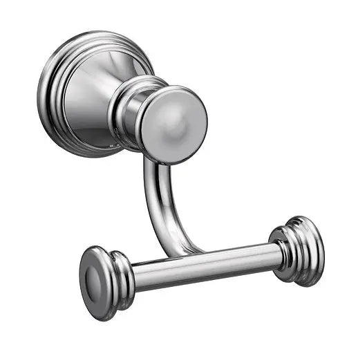 Moen Belfield Chrome Double Robe Hook  YB6403CH - Plumbing Market