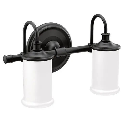 Moen Belfield Matte Black Bath Light  YB6462BL - Plumbing Market