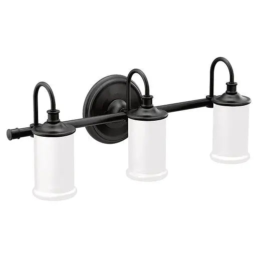 Moen Belfield Matte Black Bath Light  YB6463BL - Plumbing Market