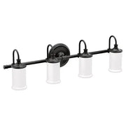 Moen Belfield Matte Black Bath Light  YB6464BL - Plumbing Market