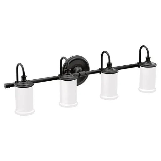 Moen Belfield Matte Black Bath Light  YB6464BL - Plumbing Market