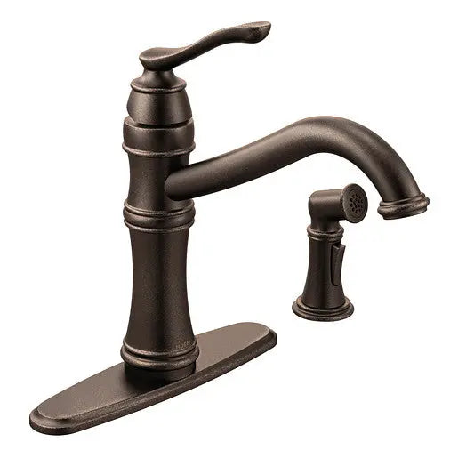 Moen Belfield Oil Rubbed Bronze One-Handle High Arc Kitchen Faucet  7245ORB - Plumbing Market