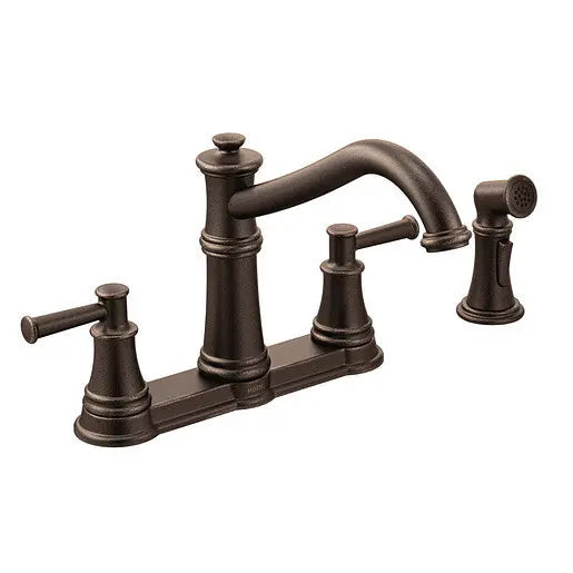 Moen Belfield Oil Rubbed Bronze Two-Handle High Arc Kitchen Faucet  7255ORB - Plumbing Market
