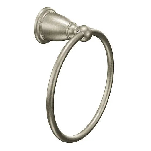 Moen Brantford Brushed Nickel Towel Ring  YB2286BN - Plumbing Market