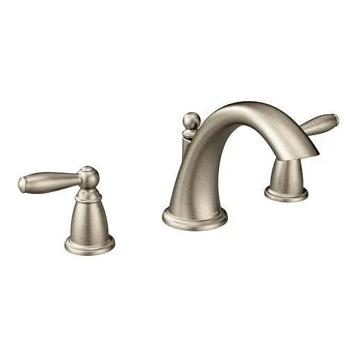 Moen Brantford Brushed Nickel Two-Handle Low Arc Roman Tub Faucet  T4943BN - Plumbing Market