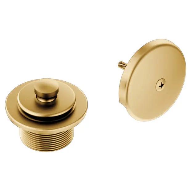 Moen Brushed gold Tub/Shower Drain Cover T90331BG - Plumbing Market