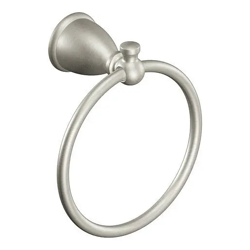 Moen Caldwell Brushed Nickel Towel Ring  Y3186BN - Plumbing Market