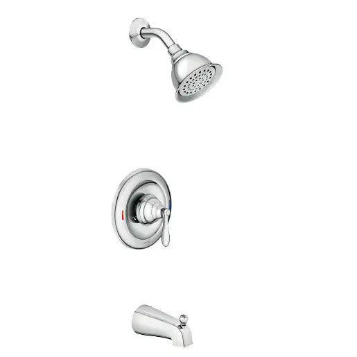 Moen Caldwell Chrome Posi-Temp® Eco-Performance Tub And Shower Faucet  82496EP - Plumbing Market