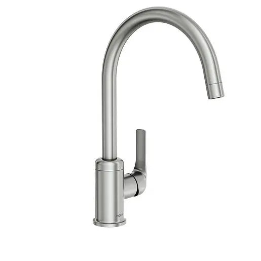 Moen Charmant Spot Resist Stainless One-Handle High Arc Kitchen Faucet  87446SRS - Plumbing Market