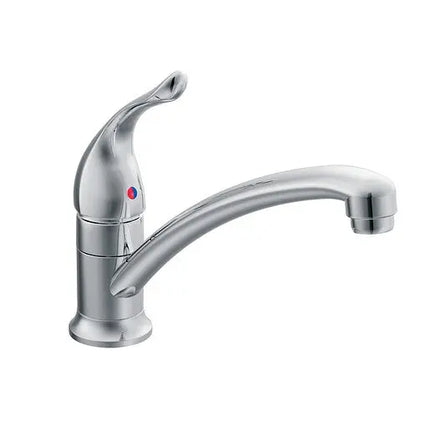 Moen Chateau Chrome One-Handle Low Arc Kitchen Faucet  7423 - Plumbing Market