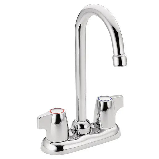 Moen Chateau Chrome Two-Handle High Arc Bar Faucet  4903 - Plumbing Market