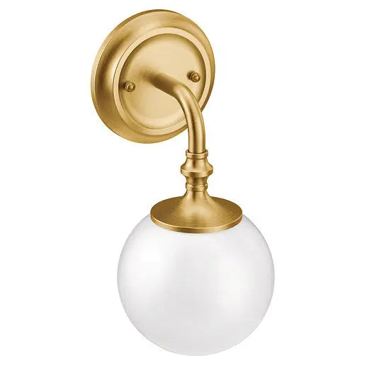 Moen Colinet Brushed Gold One Globe Bath Light  YB0561BG - Plumbing Market